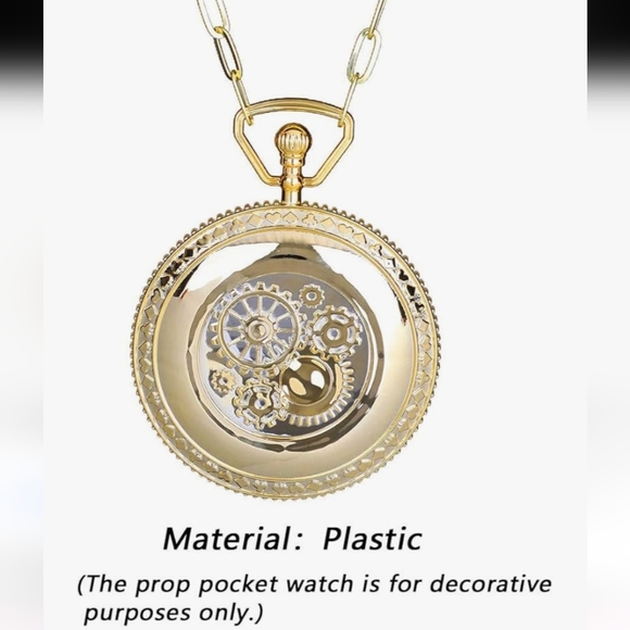 Costume Cosplay Gold Tone Pocket Watch OS - Picture 7 of 7